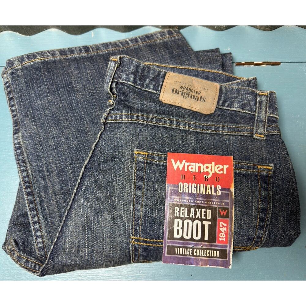Wrangler Hero Originals Relaxed Bootcut Vintage Collection Mens Jeans 30x30 NWT